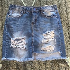Fashion Nova Jean skirt